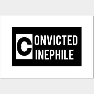 Convicted Cinephile logo white Posters and Art